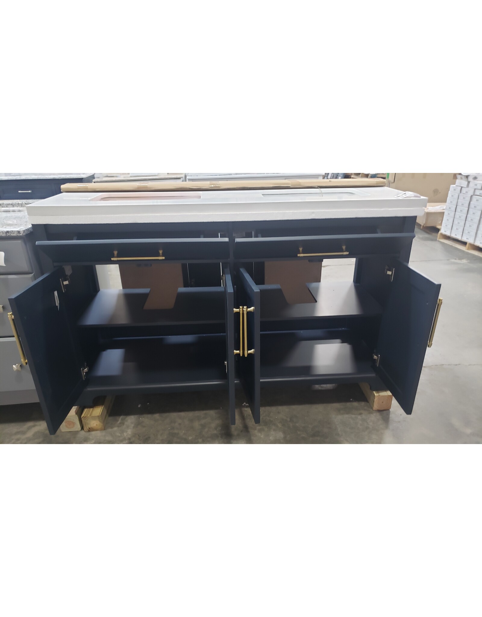 BWD Whalen 60" Kendare Double Vanity W/Top