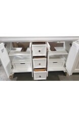 BWD Whalen 60" Portage Peak White Double Vanity W/Top