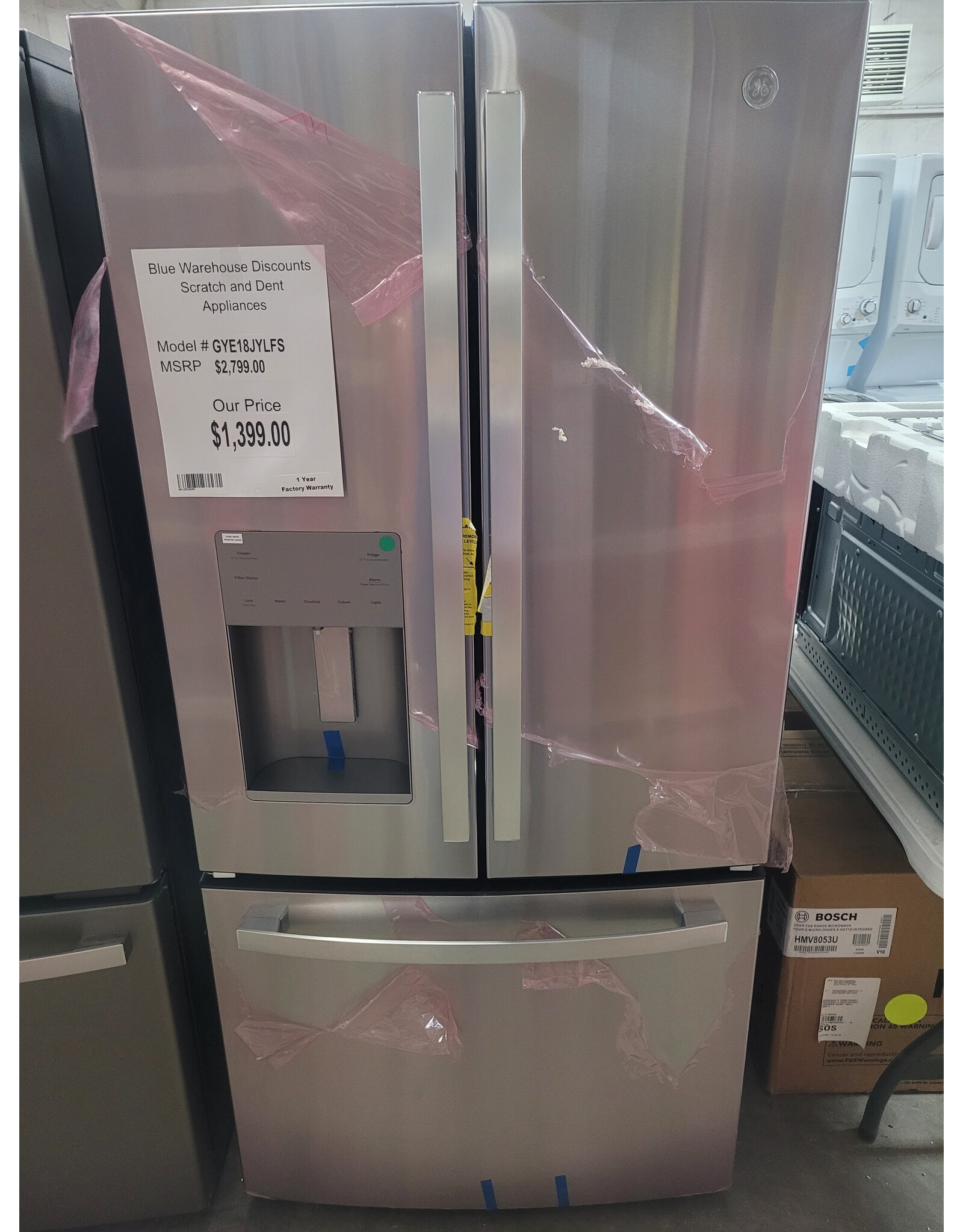 BWD Scratch & Dent GE Refrigerator GYE18JYLFS