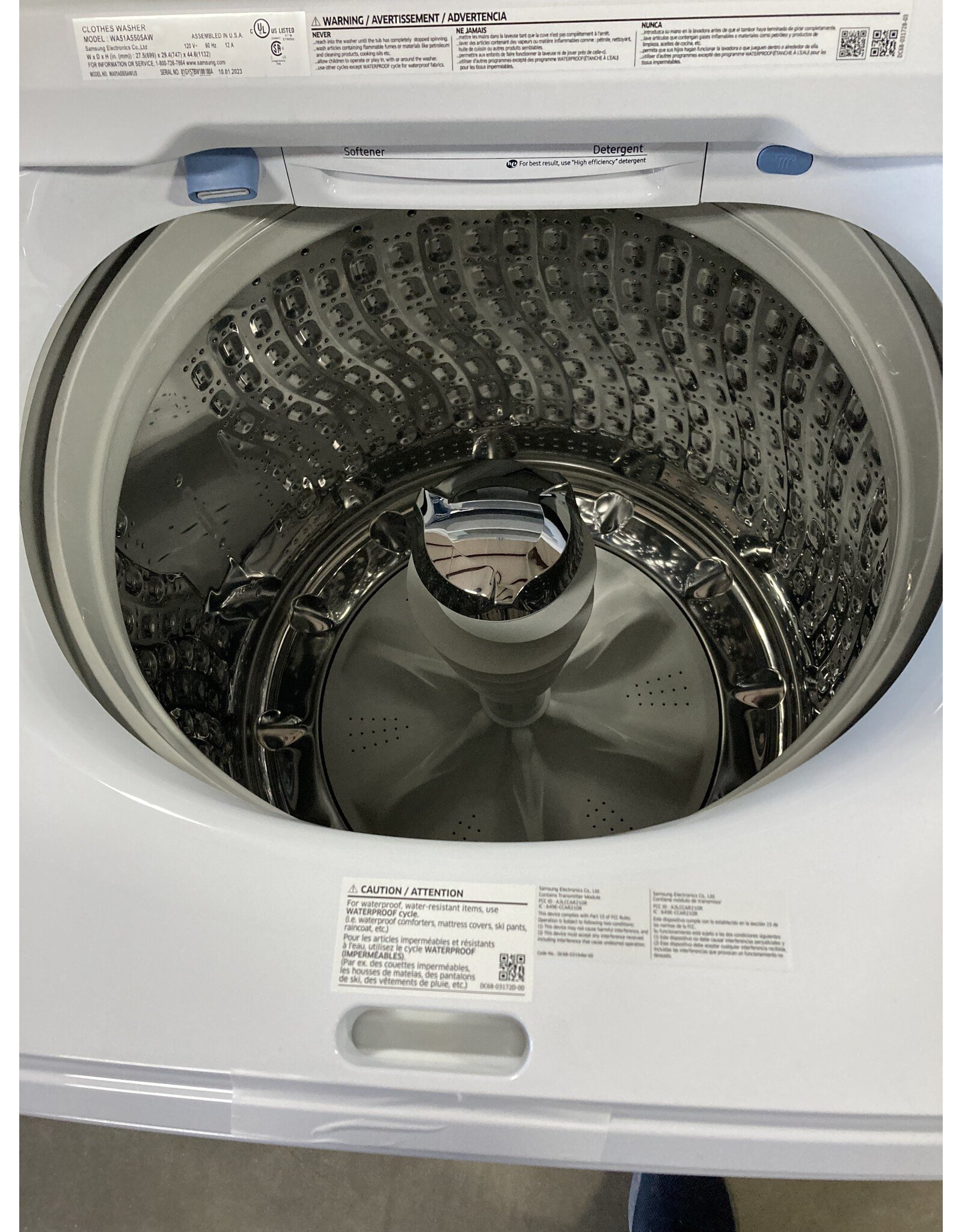 Climatic Samsung WA51A5505AW Topload Washing Machine New