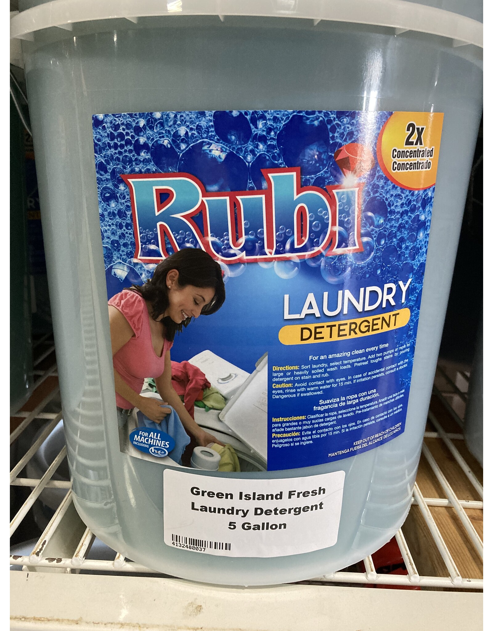 GNO Green Island Fresh 5 Gallon Bulk Laundry Detergent
