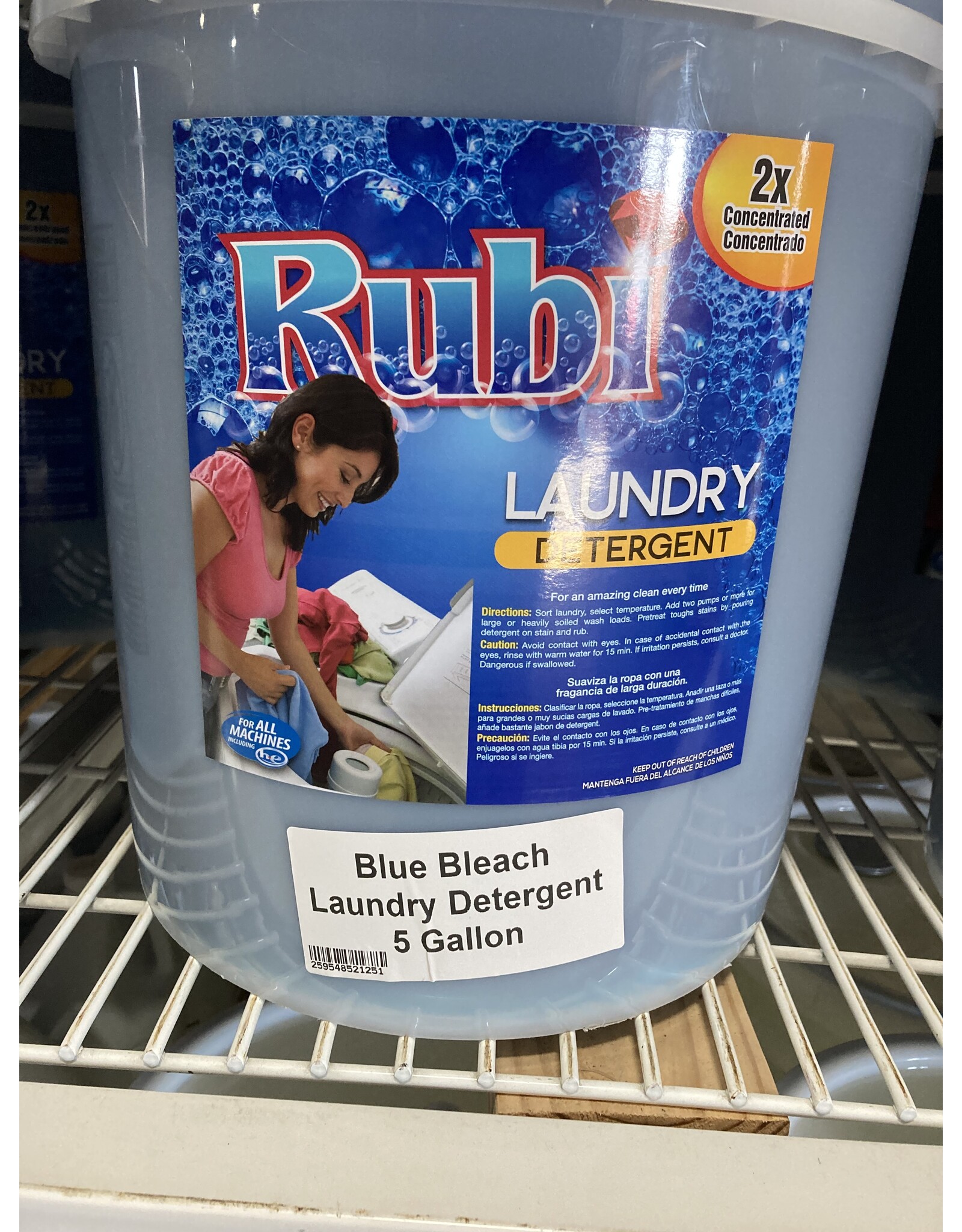 GNO Blue Bleach Laundry Detergent 5 Gallon
