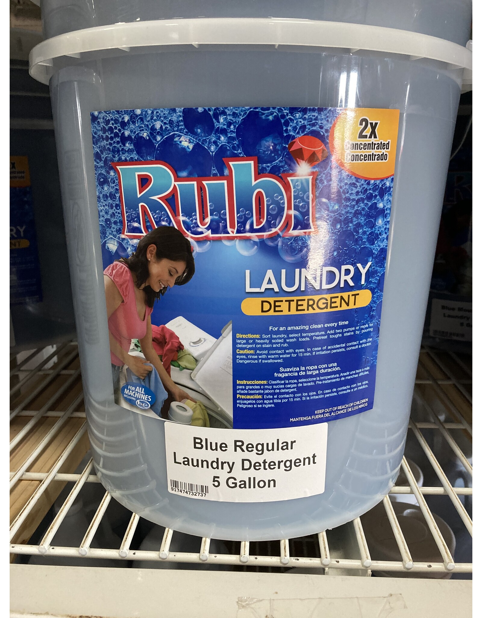 GNO Blue Regular Bulk Laundry Detergent 5 gallon