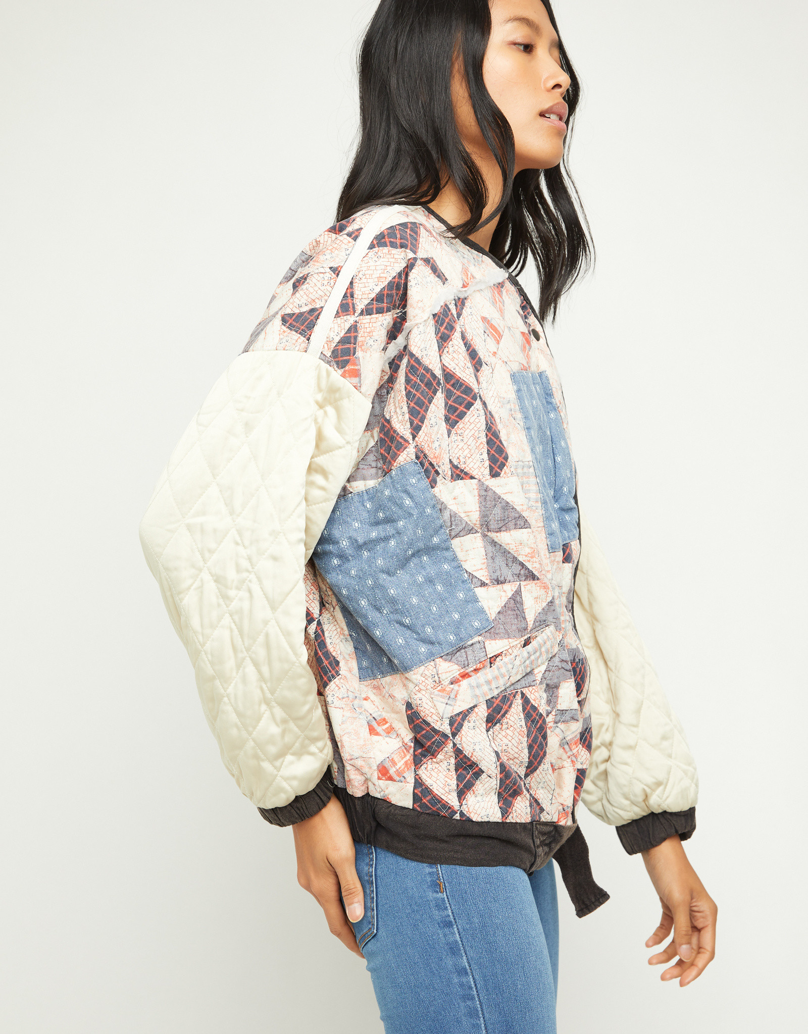 Free People OB1256783 Rudy Quilted Bomber Jacket