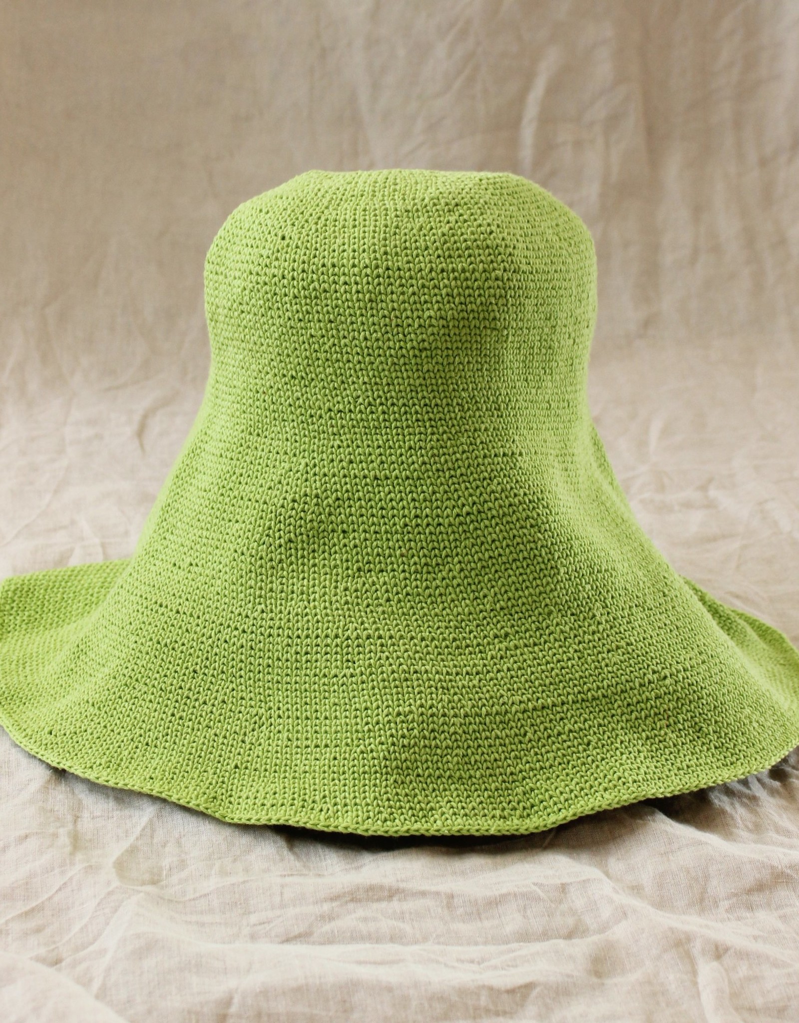 Brunna Co BLOOM Crochet Sun Hat Lime Green