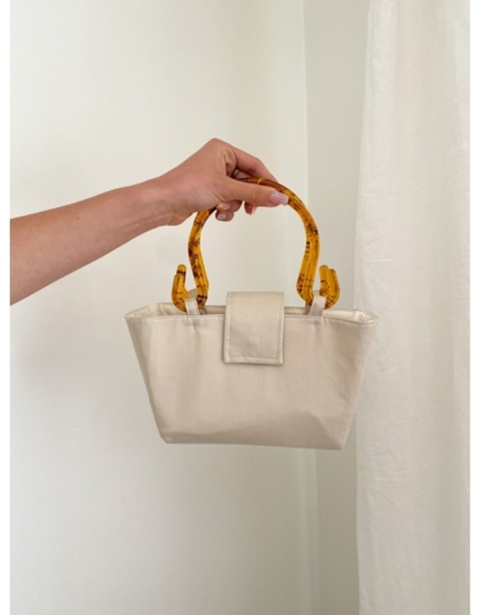 Folk Fortune Cotton Mini Bag 2 Changeable Handle