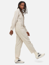 MATE THE LABEL Linen Long Sleeve Jumpsuit