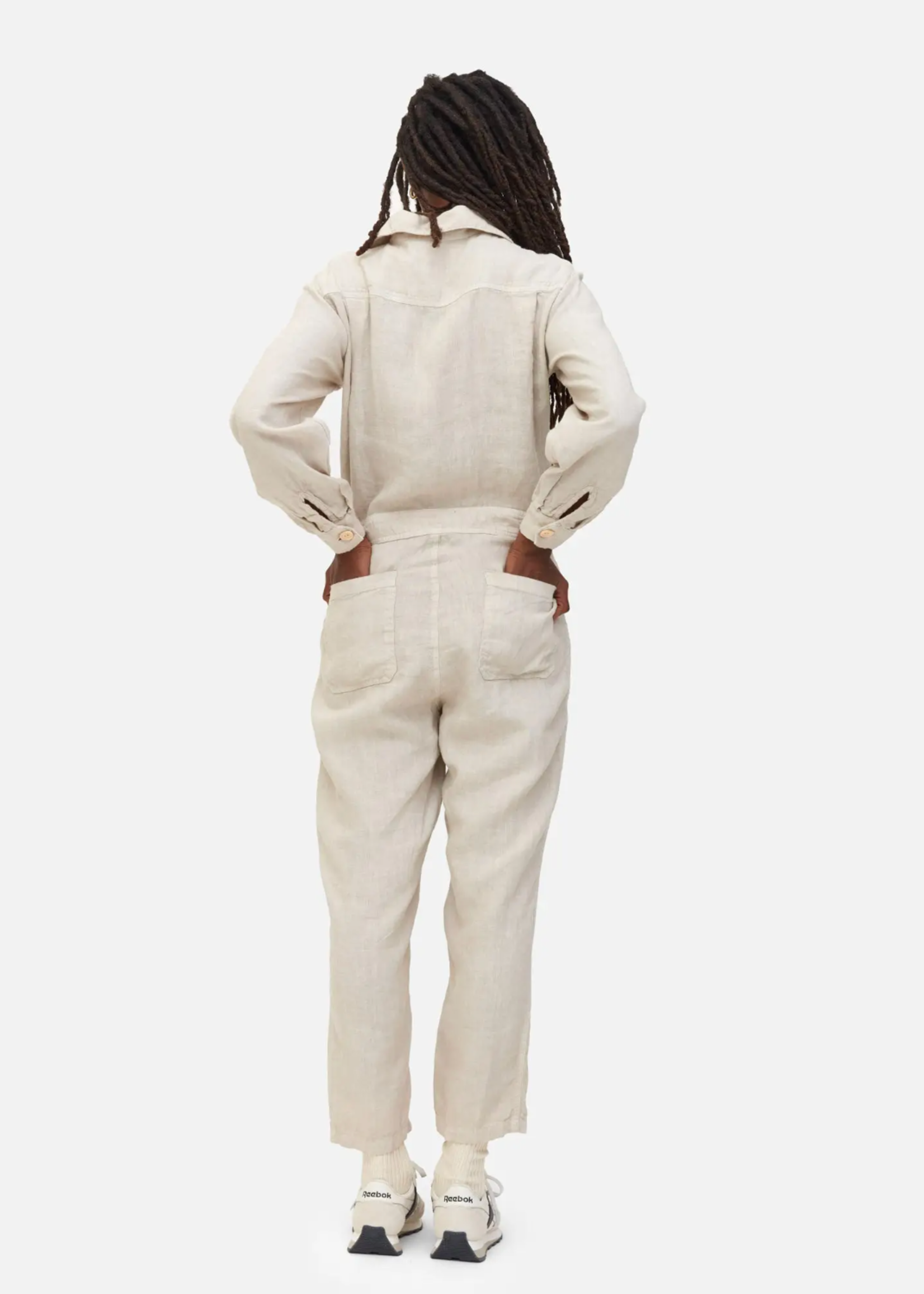 Linen Long Sleeve Jumpsuit – MATE the Label