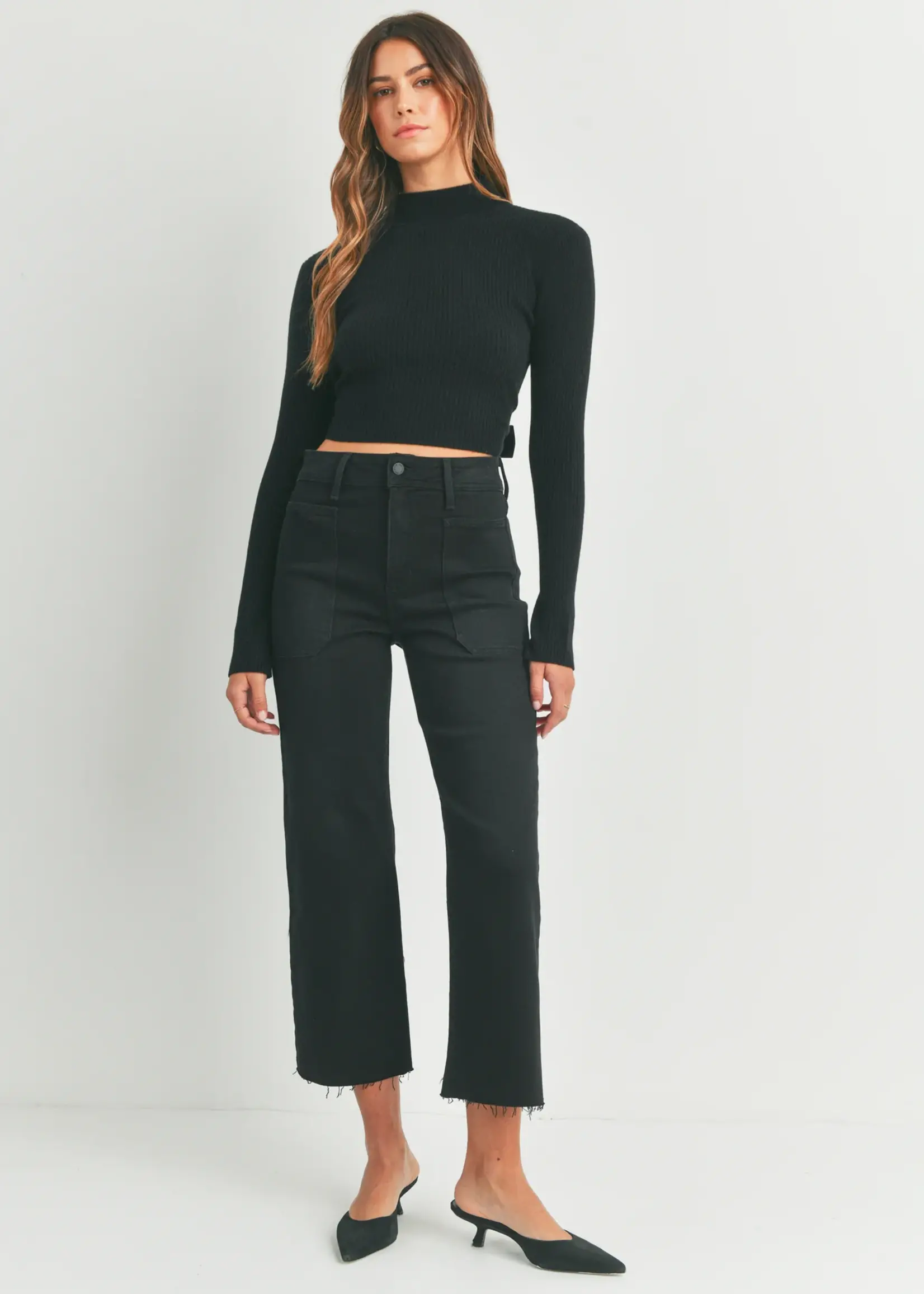 Just Black Utility Wide Leg