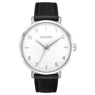 Nixon NIXON ARROW LEATHER SILVER/WHITE/BLACK Nixon NIXON ARROW LEATHER SILVER/WHITE/BLACK