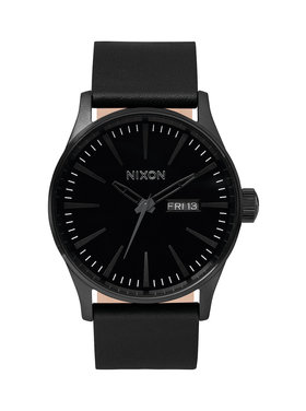 Nixon Nixon Sentry Leather | All Black