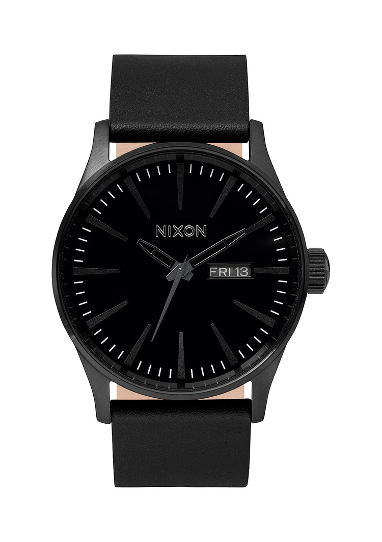 Nixon Nixon Sentry Leather | All Black