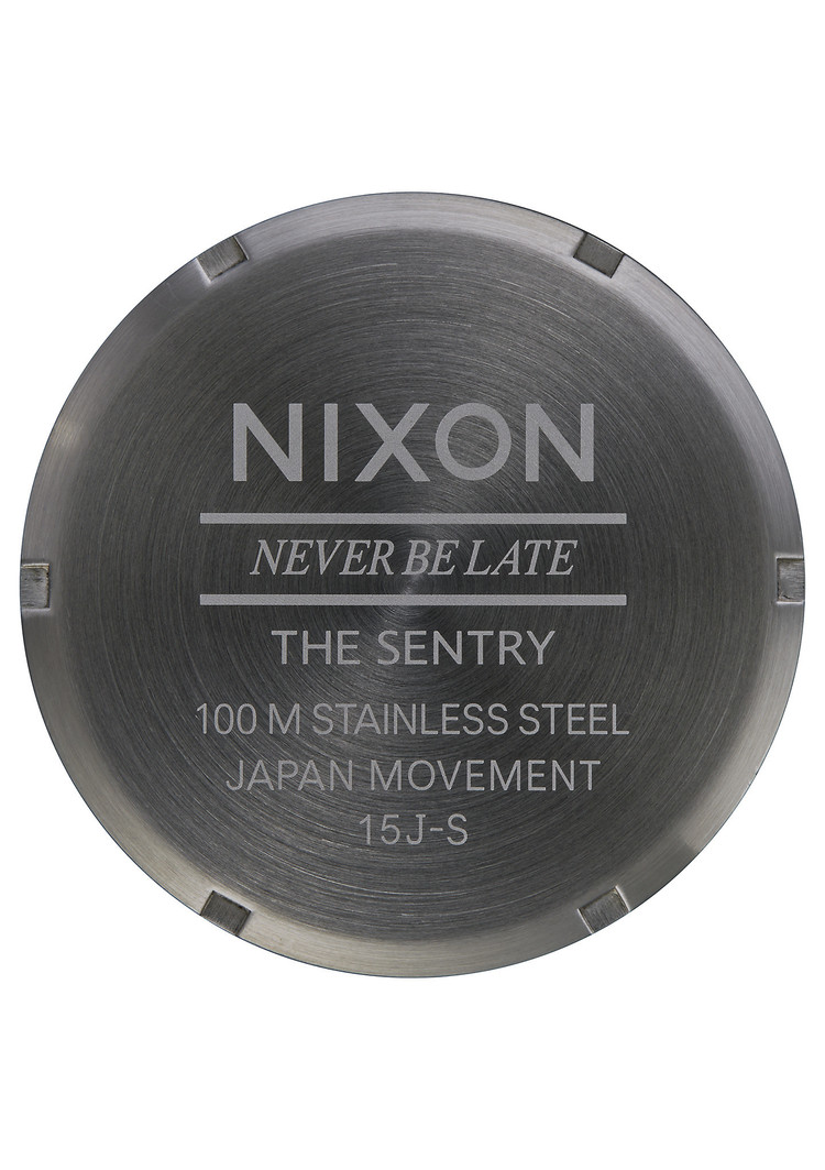 Nixon Nixon Sentry Leather | Gunmetal/Black