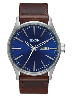 Nixon Nixon Sentry Leather | Blue/Brown