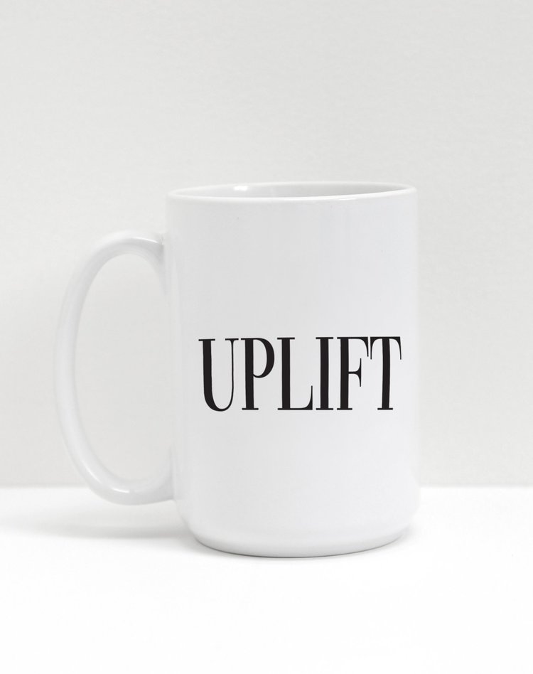 Brunette Brunette Uplift Mug-Holiday |White