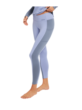 Burton Burton Womens Midweight X Base Layer Pants | Folkstone Gray / Foxglove Violet