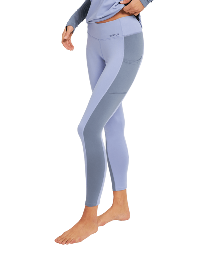 Burton Burton Womens Midweight X Base Layer Pants | Folkstone Gray / Foxglove Violet