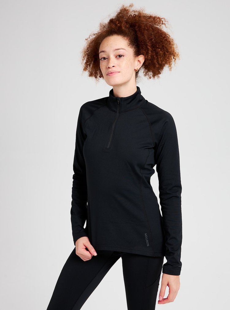 Burton Burton Womens Heavyweight X Base Layer Quarter-Zip | True Black