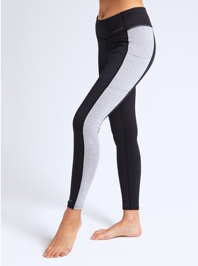 Burton Burton Womens Midweight X Base Layer Pants | True Black / Gray Heather