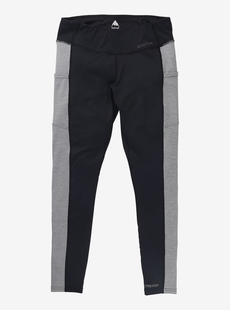 Burton Burton Womens Midweight X Base Layer Pants | True Black / Gray Heather