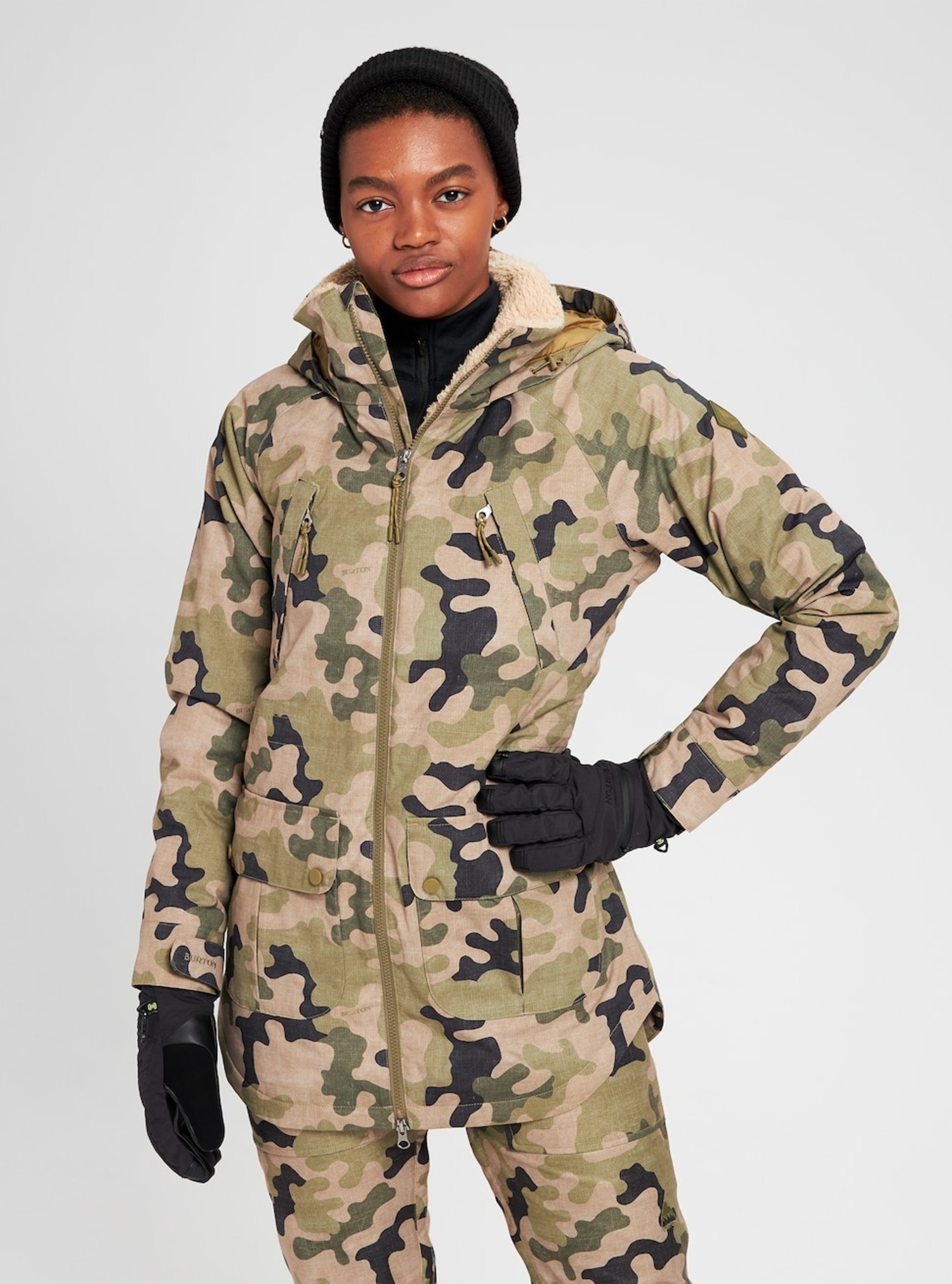 Burton Burton Womens Prowess Jacket 2022 | Martini Olive Terra Camo