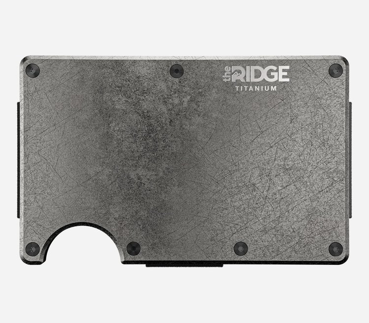 Ridge Ridge Titanium - Money Clip | Stonewashed