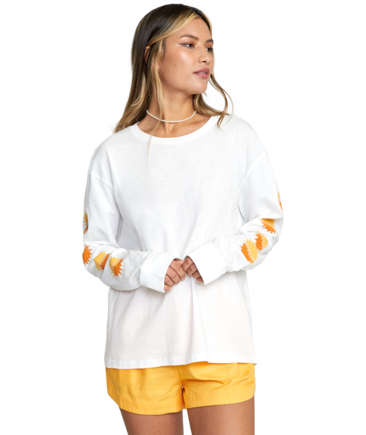 RVCA Rvca  Womens Rotation Ls | Vintage White