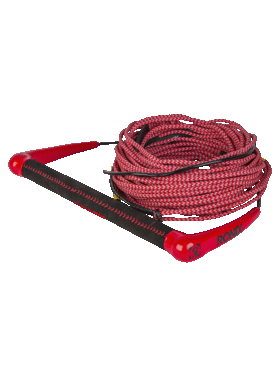 Ronix Ronix Combo 3.0 - Hide Grip 1.15 In. Dia. W/70Ft. 4-Sect. Hyb. Solin Rope | Red