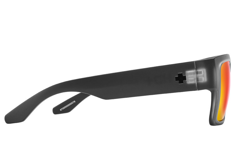 Spy Spy Cyrus Matte Black Ice  | Happy Gray Green Polar With Red Spectra Mirror