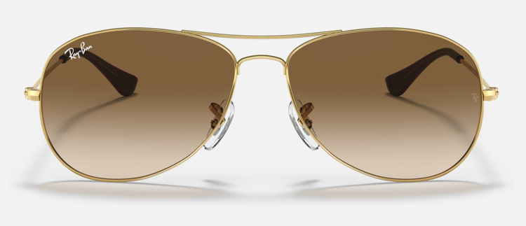 Ray Ban Ray Ban Cockpit Arista Gold | Light Brown