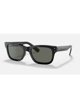 Ray Ban Ray Ban Mr Burbank Polished Black | G-15 Green Polarized