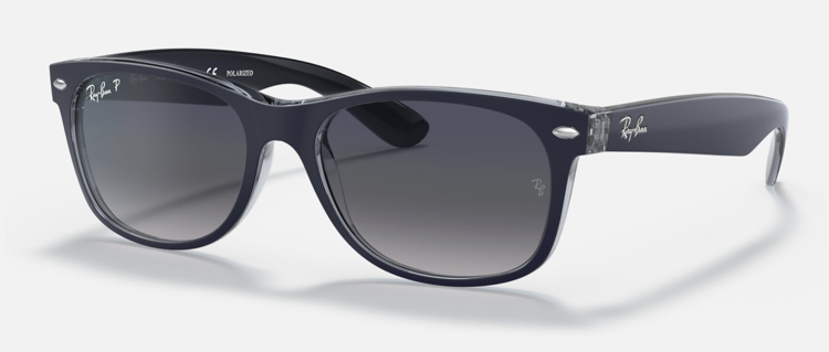 Ray Ban Ray-Ban New Wayfarer Matte Blue On Transparent | 66077855