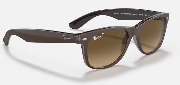 Ray Ban Ray Ban New Wayfarer Matte Brown 6608M255