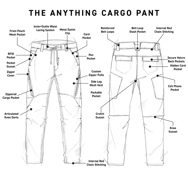 686 686 Mens Anything Cargo Pant - Relaxed Fit | Charcoal