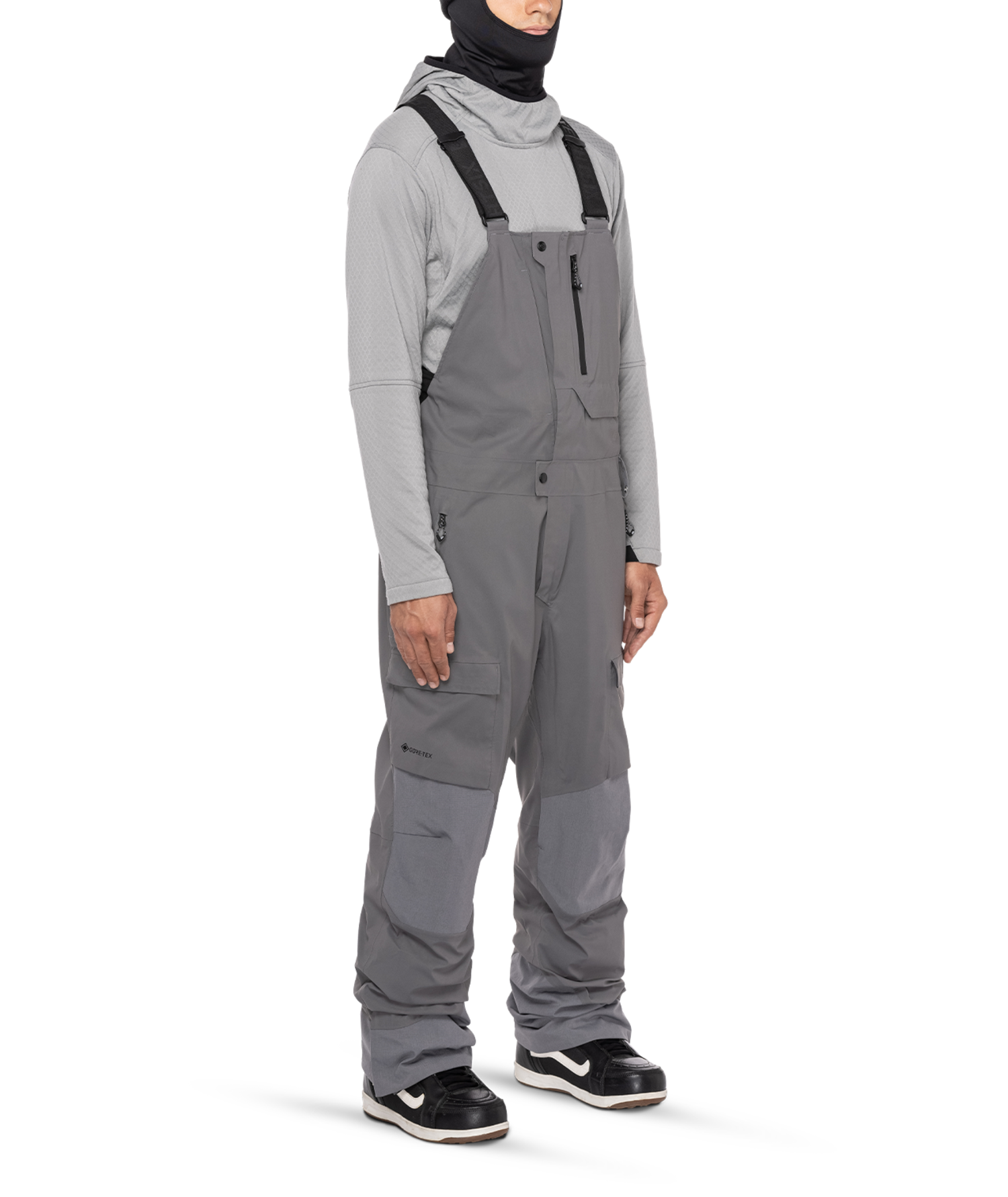 686 M Gore-Tex Stretch Dispatch Bib | Rhino Grey - S3 Boardshop