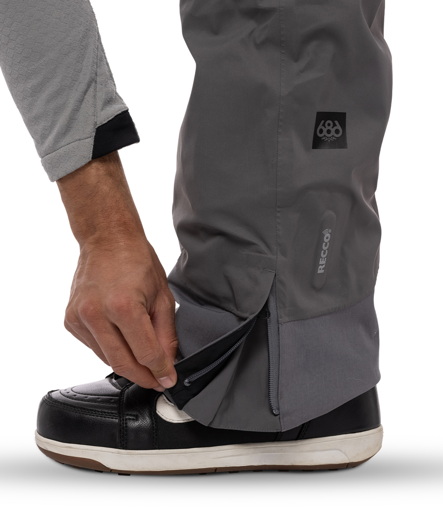 686 M Gore-Tex Stretch Dispatch Bib | Rhino Grey - S3 Boardshop