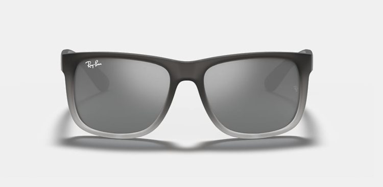 Ray Ban Ray Ban Justin Rubber Grey On Clear Grey | 852/88