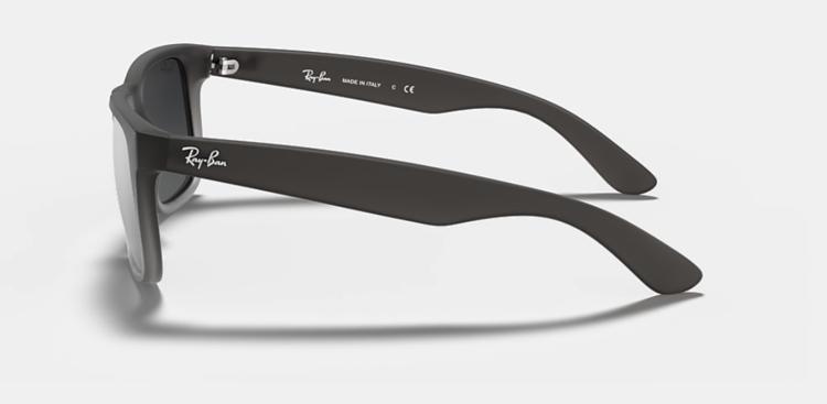 Ray Ban Ray Ban Justin Rubber Grey On Clear Grey | 852/88