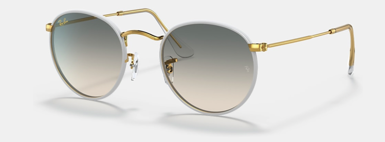 Ray Ban Ray Ban Round Full Color Legend Polished Grey | Light Grey Gradient