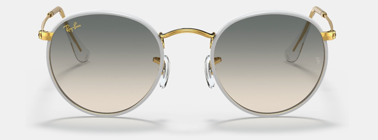 Ray Ban Ray Ban Round Full Color Legend Polished Grey | Light Grey Gradient