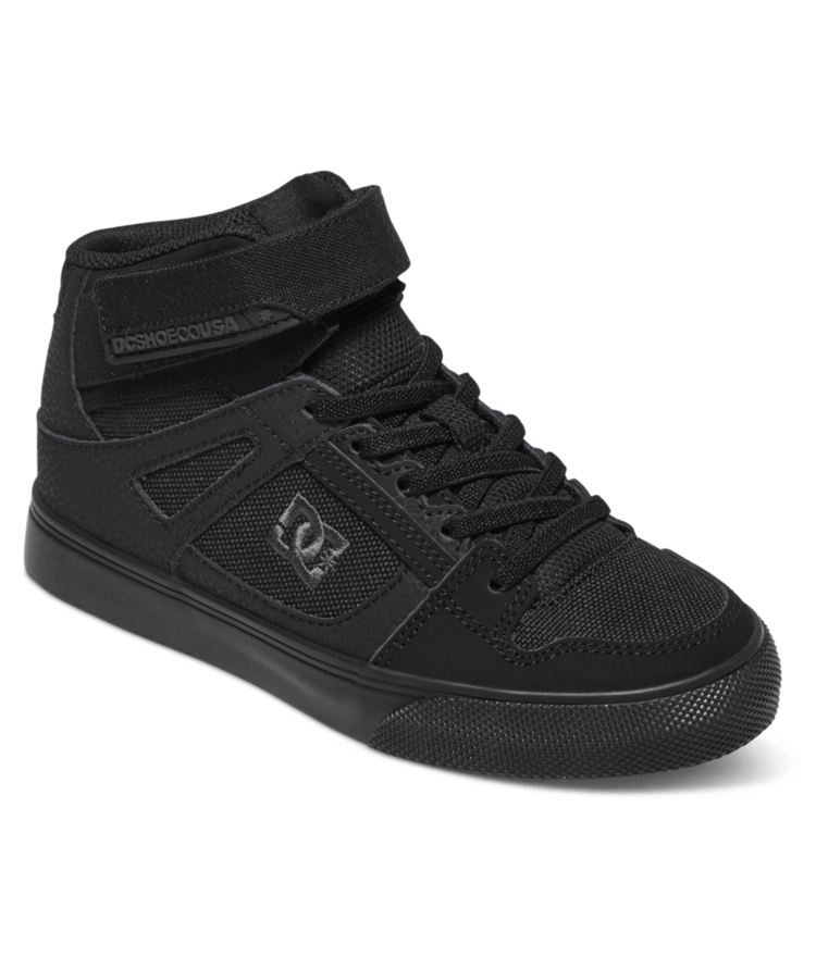 DC Dc Pure High-Top Ev (Youth) | Black/Black/Black