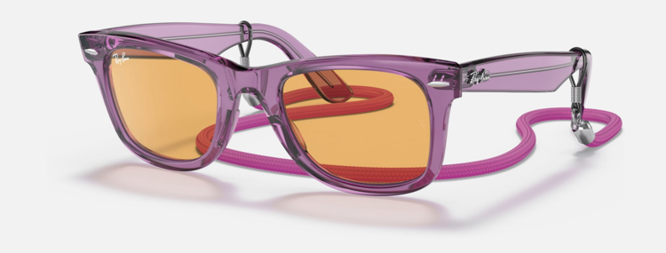 Ray Ban Ray-Ban Wayfarer Transparent Violet | 66131352