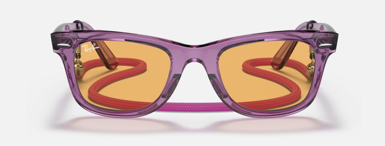 Ray Ban Ray-Ban Wayfarer Transparent Violet | 66131352