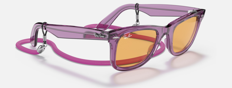 Ray Ban Ray-Ban Wayfarer Transparent Violet | 66131352