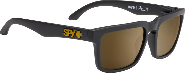 Spy Spy Helm Af Soft Matte Black | Happy Bronze w/ Gold Mirror