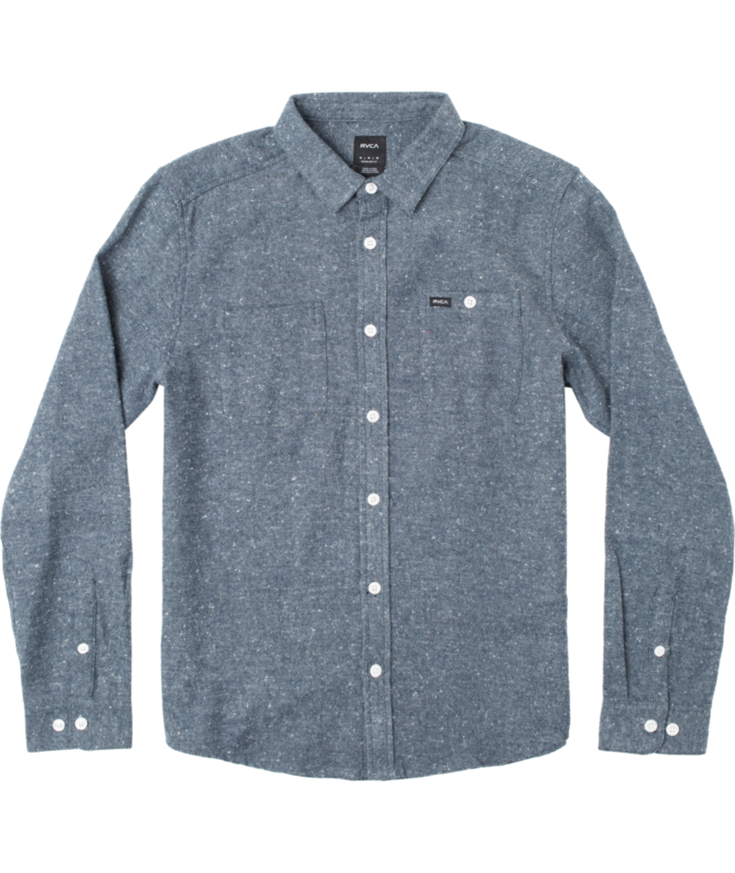 Rvca M Harvest Neps Flannel Ls Moody Blue S3 Boardshop