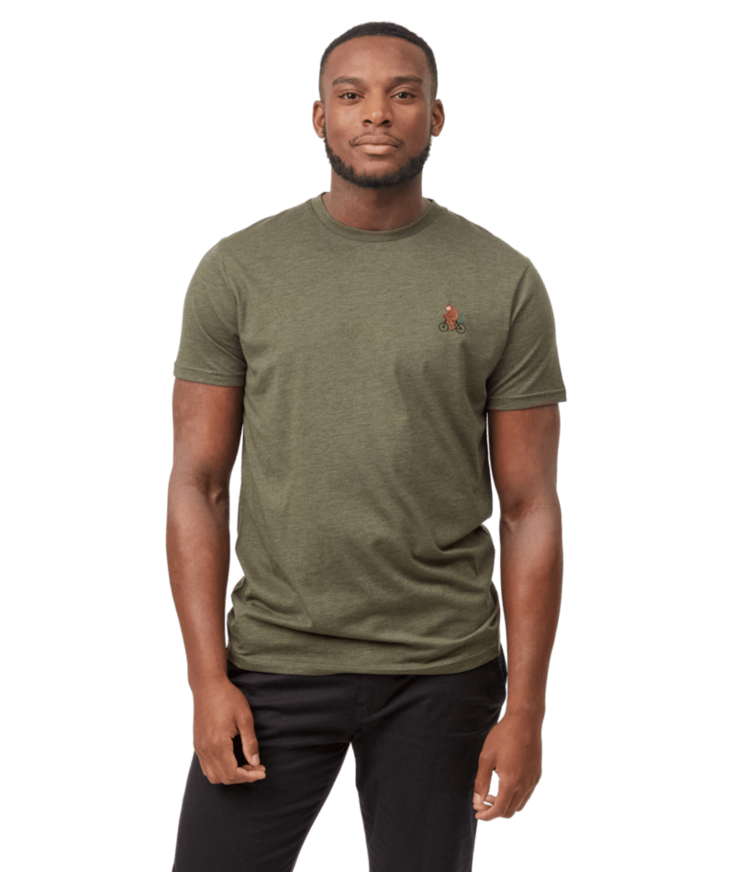 Tentree Tentree M Sasquatch T-Shirt | Olive Night Green Heather