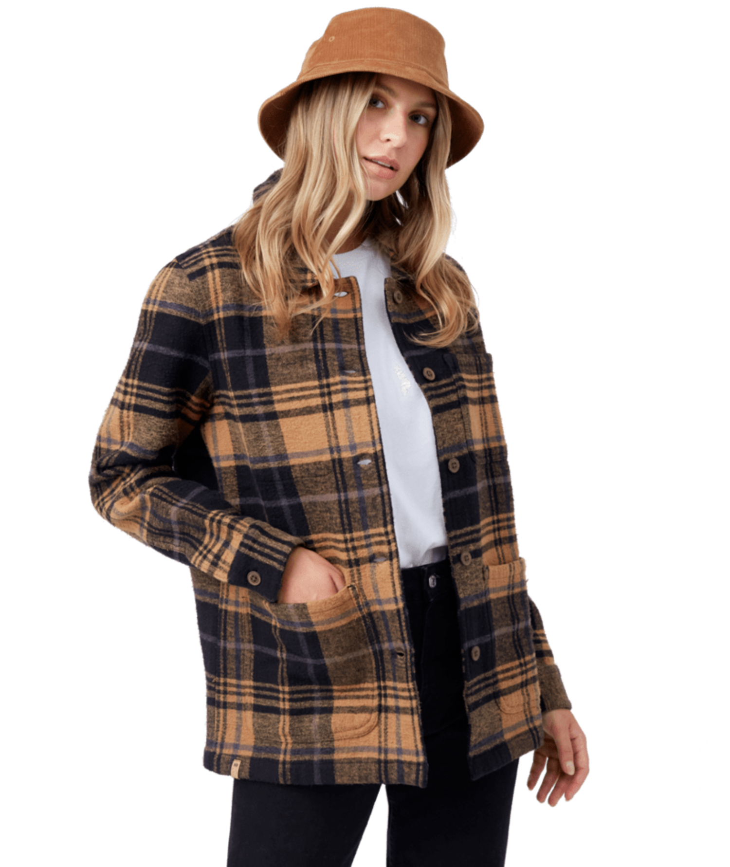 Plaid on sale utility jacket