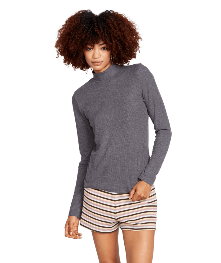 Volcom Volcom Womens Lil Rib Ls | Black