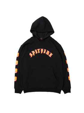 Spitfire Spitfire Old E Bighead Fill Sleeve Pullover Hooded Sweatshirt | Black